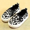 Sneakers Spring Kids Shoes Boys Girls Casual Shoes Fashion Leopard Print Comfortable Canvas Shoes Children Sneakers Slip On Loafers J230818