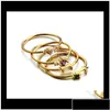 Cluster Rings Jewelry4 PCS/SET Crystal циркон Золотой винтажный богемный ролиц