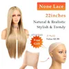 Synthetic Wigs Honey Blonde Wig Cosplay Synthethic Straight Heat Temperature Fiber Long Wig For Woman #27 Cheap Ash Blonde Fake Hair For Party HKD230818