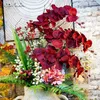 Ghirlande di fiori decorativi SunMade High-end Big Black Butterfly Orchid per la decorazione domestica Fiori artificiali di colore speciale per le decorazioni autunnali di Capodanno fai da te HKD230818