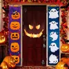 Inne imprezy imprezowe zapasy Halloween Decorations Banner Halloween imprezowy kurtyna Podstęp lub Banner Horror House Door Drzwi do wystroju Halloween 230817