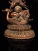 Dekoracyjne figurki stare miedziane tybetańskie jazdę na posąg Swan Tara Buddha