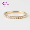 Hot Buy K Gold Diamond Ring Mosang Diamond trouwringset Fashion Rose Gold Row Ring Joint Paar sieraden