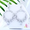 Boucles d'oreilles en peluche Godki Brand Unique Fashion Cubic Zircon Rhingestone for Women Bijoux Brincos Goot Women's Saint Valentine's Day Gift