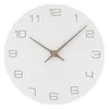 Стеновые часы 11 '' Деревянные часы без применения тихого кварцевого движения современное стиль деревенское украшение для дома 230817