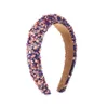 Full Crystal Headband Baroque Hair Hoop For Women Lady Shiny Padded Diamond Head Bands F2889