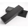 10st Black Rectangular Gift Pen Box Paper Small Cases