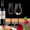 Copos de vinho feitos artesanais e pretos Bordeaux Borgonho