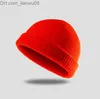 Bonnet / crâne casquettes 19 couleurs mode hommes femmes pêcheur bonnets acrylique tricot chapeaux couleur pure chalutier bonnet chapeau chaud hiver chapeaux Z230819