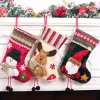 Nyårs julstrumpa/socker/gåvor/Xmas Diy Noel -dekorationer för hemprydnader Navidad Decors