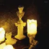 Mum Tutucular Yunan Roman Sütun Tutucu Po Düğün Ev Dekorasyonu Avrupa tarzı dekoratif şamdan şamdan süslemesi reçine