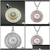 Colliers pendants pendentifs bijoux mode beauté strass rond Collier en métal 60cm