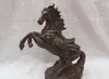 Figurines décoratives Song Voge Gem S2703 10 "Folk Chinese Year Zodiac Bronze Yuanbao Wealth Dragon Head Up Horse Statue