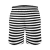 Herren Shorts Classic Striped Vintage Board Horizontale schwarze Streifen kurze Hosen Druck laufen Schnell trockene Schwimmstämme