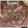 Stirnbänder Juwely1PC Retro Metal Goth Butterfly Clip Love Anhänger Klauen Barrettes Haar Jaw Grip Schmuck Styling Tools Drop Lieferung 20 Dhzer