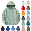 Herrtröjor anpassade hoodie tröjor män utformar din logotyp fleece hooded kläder kvinnor harjuku ytterkläder y2k plus size hoody