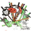 Outros suprimentos de festa de evento 25pcs Halloween Straws Skull Bat Skull Drinking Holiday Bar Decoration 230818