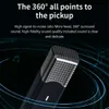 Mikrofoner SX960 LAVALIER Trådlös mikrofon Automatisk brusreducering Live Interview Inspelning med laddningsfodral 2.4G Chip HKD230818