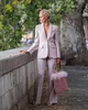 Eleganti donne viola smoking smoking smoking per il tempo libero set di blazer su misura 2 pezzi per abiti da ospite per i pantaloni della madre della sposa