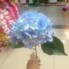 Decorative Flowers 50 PCS European Pastoral Style White Artificial Silk Flower Fabric Hydrangea Bouquet For Wedding Party Decorations