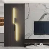 Lampe murale Simple Indoor LED Long 85-265V Creative Bedroom Bedside Living Room TV Sofa Fond