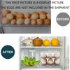 Storage Bottles 1 PCS Egg Container Capacity Organizer Automatically Rolling For Fridge With Lid