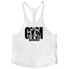 Мужские майки -топы лето Y Back Gym Stringer Top Top Men Men Cotton Clothing Boybuilding рубашка рубашка фитнес жилет мышцы