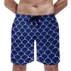 Shorts masculins Seigaiha Print Board Summer Blue Waves Sportswear Beach Pant