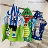 Pajamas Baby bath towel cotton boys' girls' beach towel dinosaur horn newborn blanket cartoon children's hooded baby bath towel Z230818