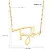 Kettingen Letter Hanger Zoete Romantisch Goud Kleur Nacklace Sieraden Accessoires "The Eras Tour" Cadeau voor muziekfans