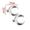 Pendant Necklaces Stainless Steel Half Moon Crescent Necklace For Women Metal OX Horn Choker Collier Lune Corne Demi