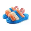 Classics Slides floues Designer Men Femmes Ladies Médiens de la laine moelleux Plexons de fourrure d'hiver Fluffies Sandales Furry Slipper Australias Fuzzys Girl Flip Flop Taille 35-44