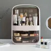1pc Cosmetic Storage Box With Drawer, Large Capacity Dustproof Jewelry Skin Care Products Rack, Bedroom Make Up Organizer,Essential
