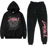Spider Mens Designer Tracksuit Pink Hoodie Young Thug Sp5der 555555 Men Women Web Jacket Sweatshirt Size S-xl9XH2