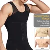 Taille buik Shaper Cxzd taille trainer spiergordel shirt mannen slank body shaper buik vest gaas ketting korset correctie buik tank 230818