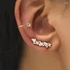 Dos boucles d'oreilles LETAPI bohème pas de Piercing cristal strass oreille manchette Clip pour femmes fille bijoux à la mode Bijoux