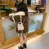 Backpacks Dziecione dziewczynki Messenger Pearl Torb Bowknot torebki przekąski torebka Summer Elegancki warkocz na ramię Crossbody 230818