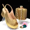Chaussures habillées doershow lastrest italien Design Fashion Style Mesdames With Matching Sac Set 2023 Nigérian et Has1-6