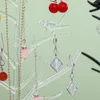 Pochettes à bijoux forme oiseau exposition étagère boucles d'oreilles présentoir porte-collier support de rangement