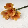 Decorative Flowers 4Pcs/Bundle High Quality Artificial Natural Touch Wedding Bouquet Decoration Orchid House DIY Delicate