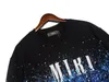 MIRI Baumwoll-Tintenspritzer-Sweatshirt mit Buchstabendruck, Designer-Hoodie, Peter Pan-Sportanzug, lockere schwarze Streetwear, trendige Langarm