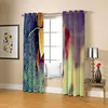 Cortina de cortina moderna cortinas de sala lindas folhas coloridas