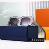 Designer Luis Viton Lunettes de soleil 2023 Nouvelles lunettes pour femmes d'une seule pièce Impression Minceur Protection UV pour femmes