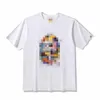 Bathing Ape Shirt Graffiti Cartoon T-shirt Mannen en vrouwen Casual Round Neck Top korte mouwen Baden Ape