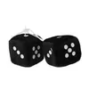 Décorations intérieures 1 paire Fuzzy Dice Dots Rétroviseur Cintre Décoration Car Styling Accessoire Drop Delivery Mobiles Motorcyc Dh4Bw