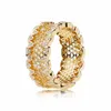 925 Silber Frauen passen Pandora Ring Original Herzkronen Mode Ringe Gold plattiert Zirkon glitzern Prinzessin Wishbone