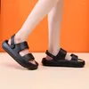 Scarpe eleganti sandali da donna 2023 estate anti -slip eva spessa suola sportiva da spiaggia pannelli da uomo morbido
