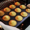 Bakformar Hållbar bakverk 6/12 Kavitet Kolstål Muffin Cupcake Pan Lätt att rengöra köksmaterial