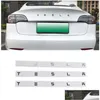 Other Exterior Accessories 4 Colors For Tesla 3 Y S X Car Back Trunk Replacement Letters Sticker Replace English Alphabet Emblem Sti Dhyvw