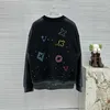 Pamuk kazak erkekleri kadın gevşek sweatshirt v tasarımcı uzun tişört hip hop grafiti yuvarlak boyun kapşonlu erkek rahat gömlekler moda